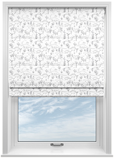 Dino Park, Anthracite - Roman Blind